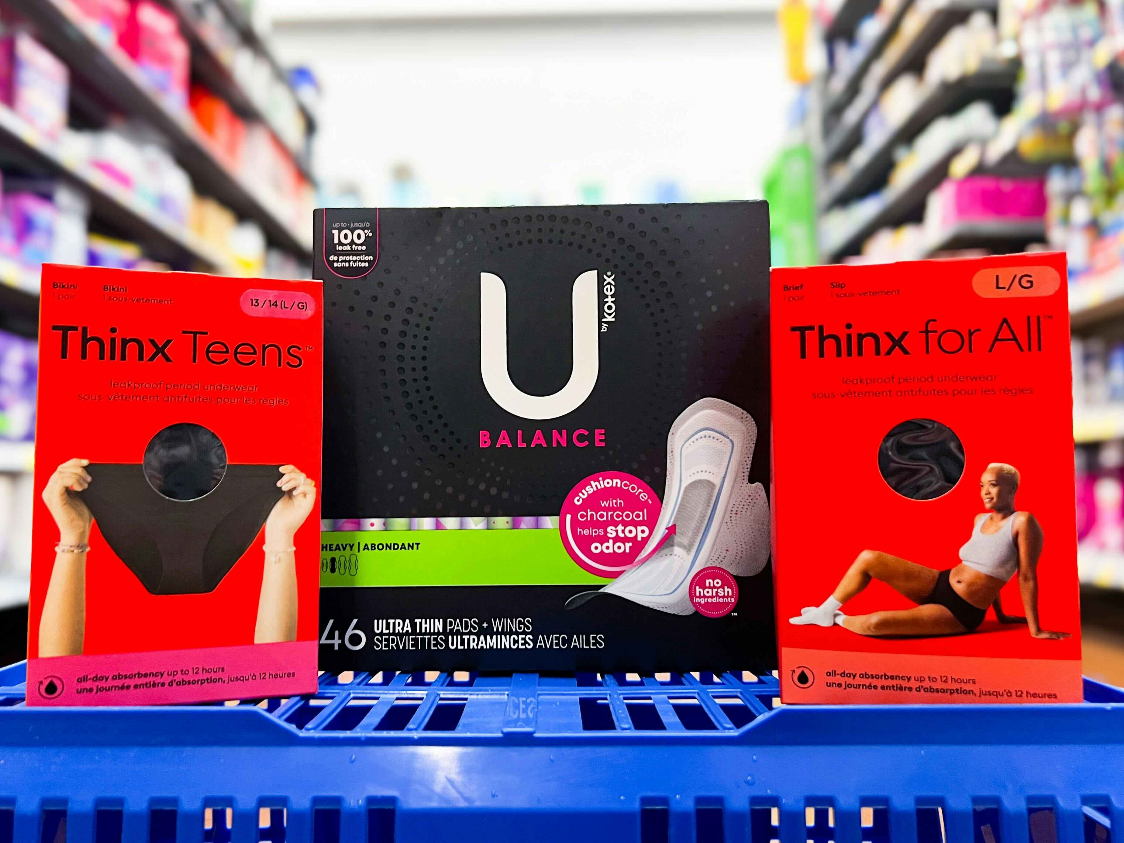 Save on U by Kotex and Thinx Underwear With Shopkick and Ibotta at Walmart