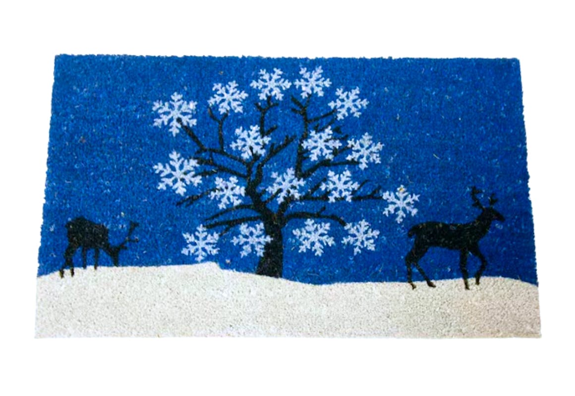 Rubber-Cal Holiday Doormat