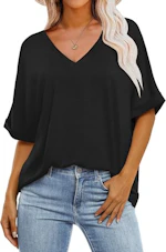 Women's Oversized V-Neck Tee
