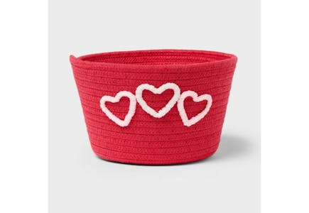 Spritz Valentine's Day Rope Basket