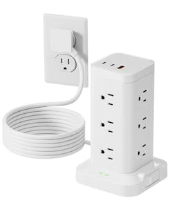 Power Strip Tower with Surge Protector