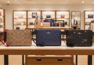 Coach Corner Zip Wristlets