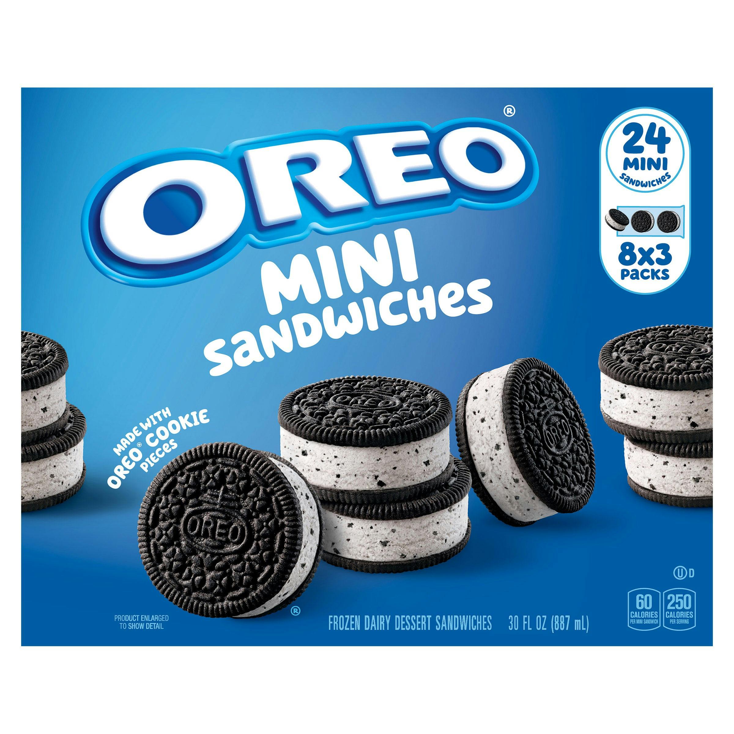Oreo Mini Frozen Dessert Sandwiches Box