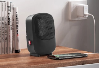 black mainstays desktop heater