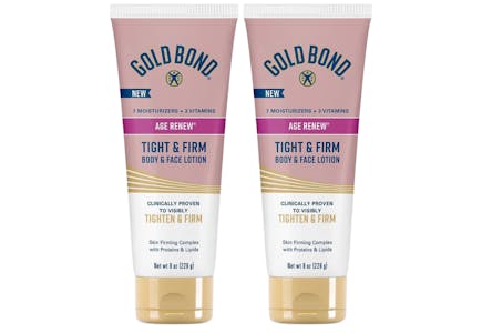 2 Gold Bond Age Renew Lotion