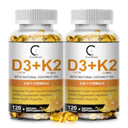 Vitamin D3 K2 Supplement 2-Pack
