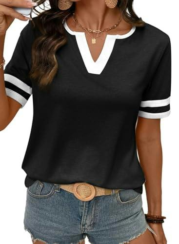 Women's Summer V-Neck Tee