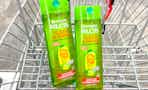 garnier fructis shampoo in a cart