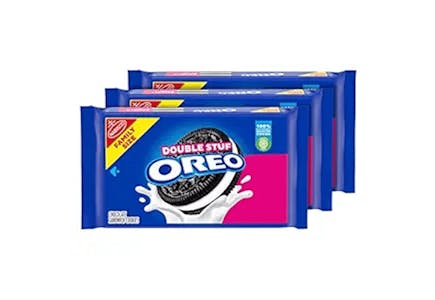 Oreo Double Stuf Cookies Family-Size 3-Pack