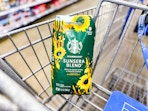 Sunsera blend Starbucks coffee in a Walmart cart