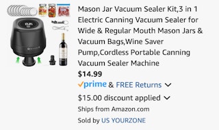 Amazon Mason Jar Vacuum Sealer Kit 2025 3