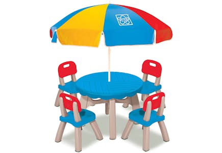 Grow'n Up Kids' Table With Umbrella