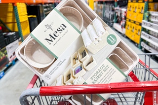 costco mesa storage basket set in cart