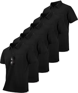Men's Pocket Polo Shirts 5-Pack