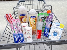 oral-b colgate dove schick edge febreze softsoap items in walgreens cart