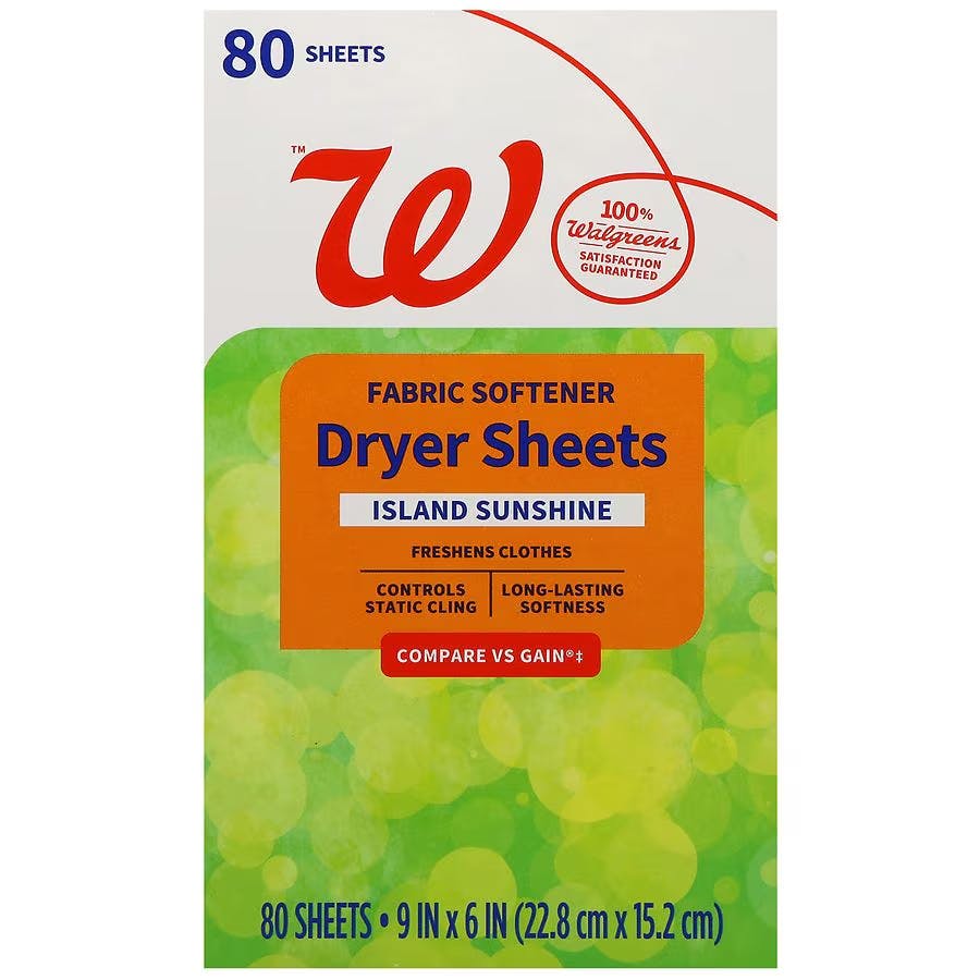 Walgreens Dryer Sheets