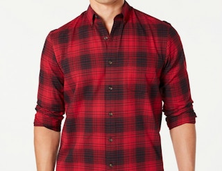 macys club room mens stretch cotton flannel shirt 12242019 1577203423