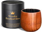 Charred Wooden Bourbon Glass