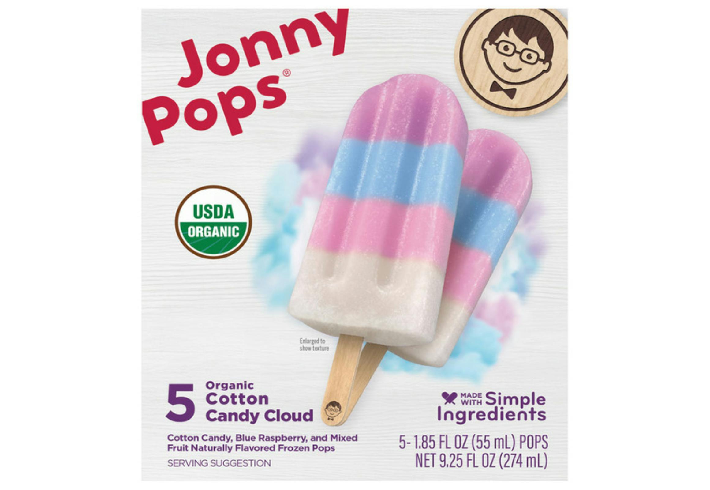 JonnyPops Cotton Candy Ice Pops