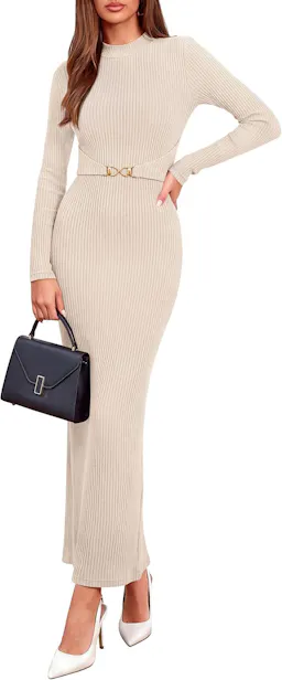 PRETTYGARDEN Women's Bodycon Maxi Dress