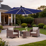 LED Patio Offset Umbrella
