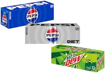 3 Pepsi Brand Soda 12-Packs