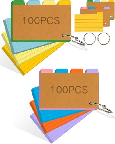 Tabbed Index Cards