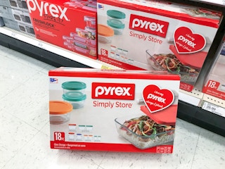pyrex 18-piece storage set at target