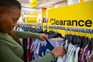 woman shopping clearance