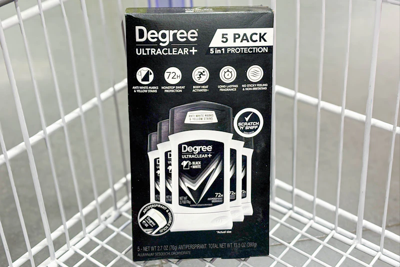 degree deodorant in shopping cart