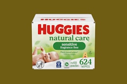 Huggies Sensitive Baby Wipes, as Low as $12 on Amazon ($0.02 per Wipe) card image