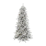 Faux Flocked Fir Christmas Tree