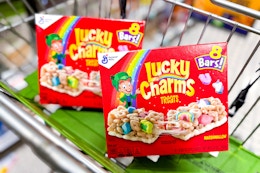 publix Lucky Charms treats in cart