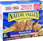 2 Nature Valley Granola Bars