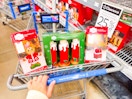 Christmas clearance in Walmart shopping cart