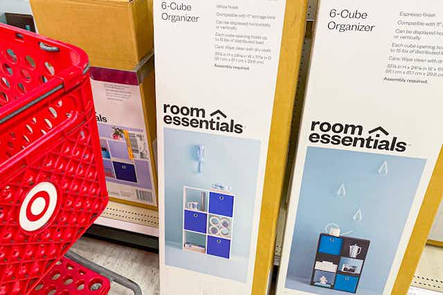 Cube Organizers on Sale at Target: $4 Bins and $19 Bookshelves card image