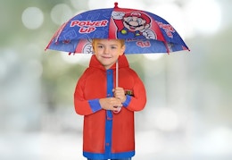 Nintendo Super Mario Kids' Umbrella and Rain Slicker, $5 Shipped at UntilGone card image