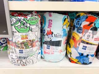 the big one plush throw in store image on shelf