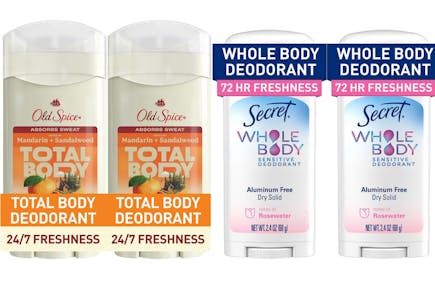 4 Whole Body Deodorants