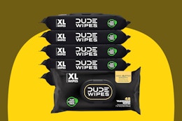 Dude Wipes 6-Pack, $16.95 on Amazon (Just $2.83 per Pack) card image