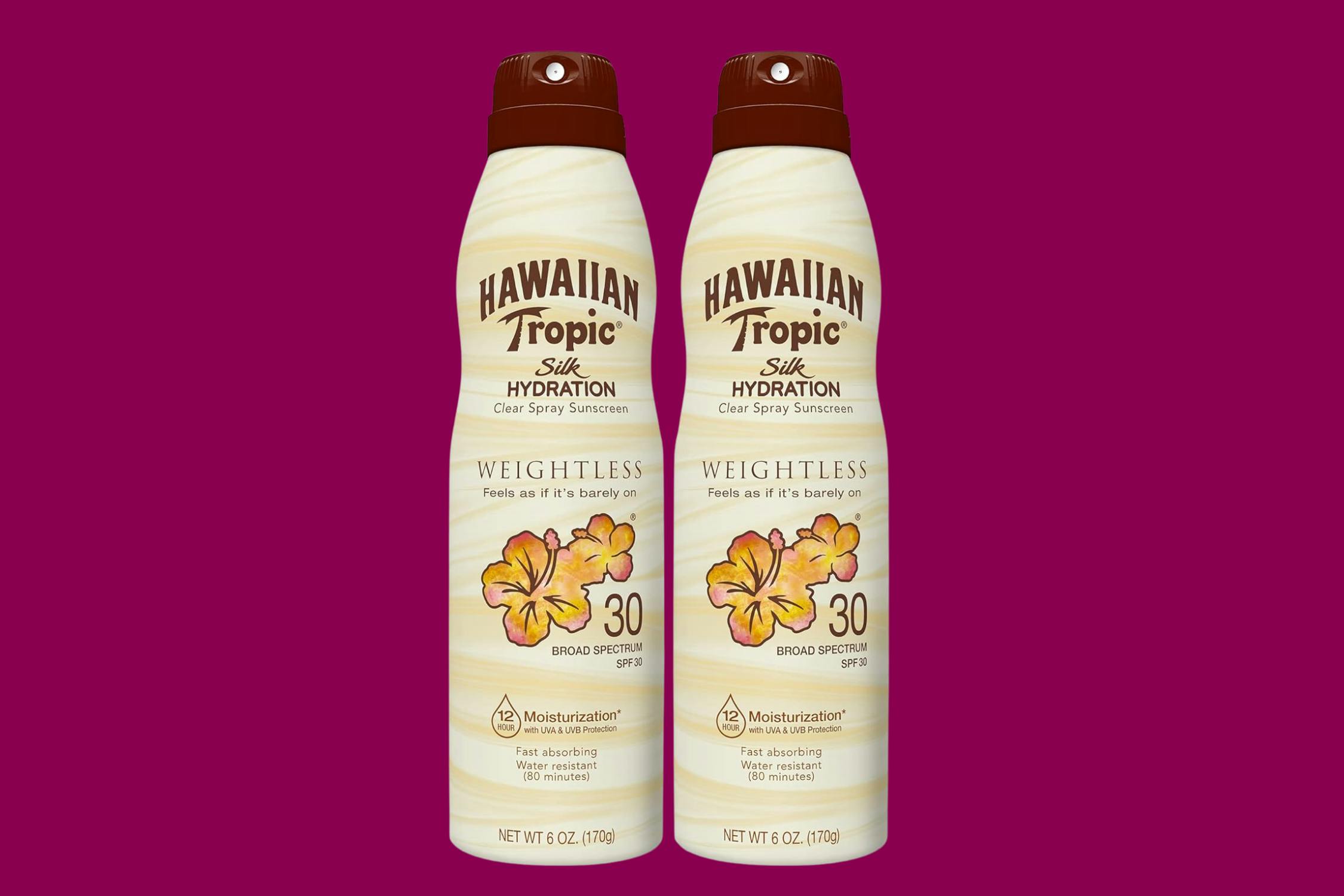 Hawaiian Tropic Sunscreen Spray Get 2 Bottles for 9.80 on Amazon