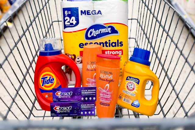 7 Items Under $2 Total at Walgreens: Tide, Charmin, L'Oreal and More card image