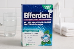Efferdent 126-Count Cleaning Tablets, as Low as $3.16 on Amazon card image