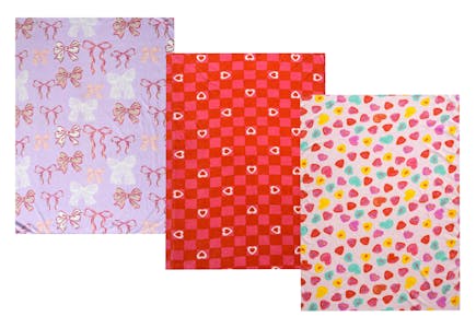 Oversized Valentine Throw Blanket