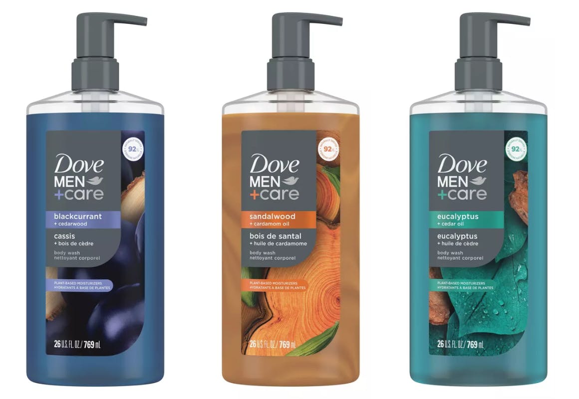 3 Dove Men+Care Body Washes