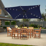 10-ft Patio Umbrella with Lights