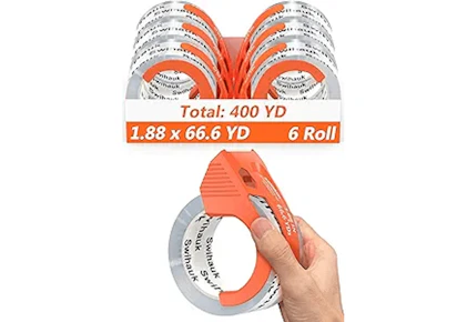 Heavy-Duty Packing Tape With Dispensers
