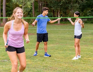 outdoor badminton game