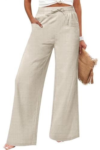 Women's Linen Wide Leg Pants