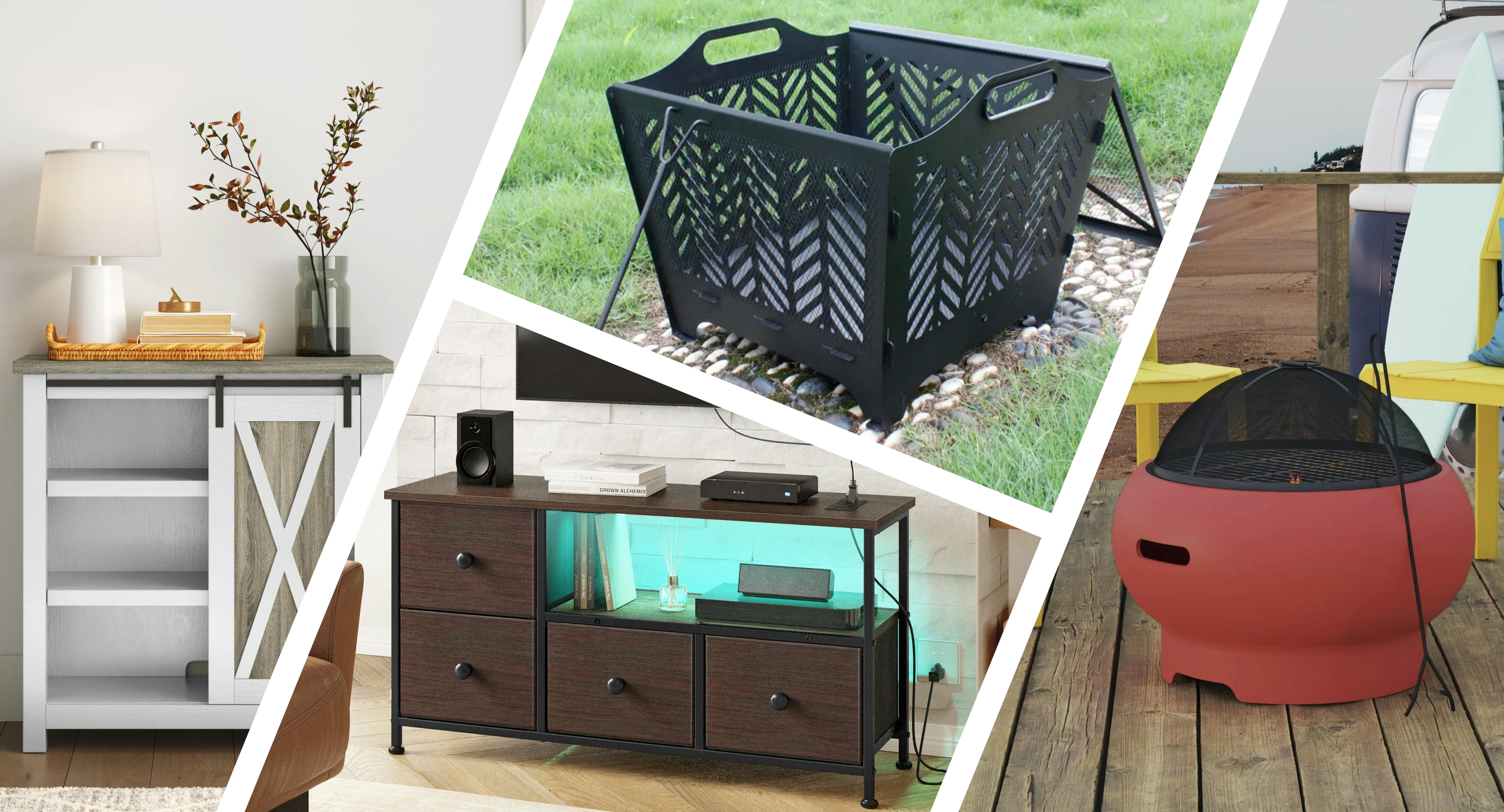 What We Saw in the Wayfair Labor Day Sale: $32 Accent Bench, $98 Fire Pit, $67 Cabinet